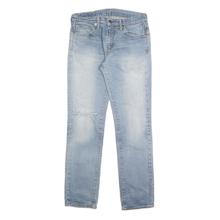 LEVI'S 511 Slim Mens Jeans Blue Slim Skinny Denim Medium W30 L32 Distressed