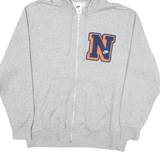 NIKE Mens Grey Zip Hoodie XL Nike Athletics 1972 Sportswear