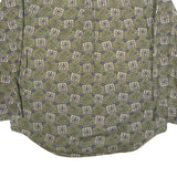 SALTY DOG Mens Green Paisley Pattern Cotton Shirt M Long Sleeve Button Collar