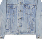 LEVI'S Mens Blue Denim Jacket M Cotton Blend Button Closure Classic Fit Casual