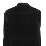GUCCI Womens Black Velvet Blazer Jacket XS Polyester Button Closure Classic