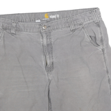 CARHARTT Mens Shorts Grey Casual Relaxed Fit 2XL W36 Workwear Cotton Blend