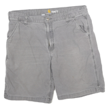 CARHARTT Mens Shorts Grey Casual Relaxed Fit 2XL W36 Workwear Cotton Blend