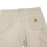 CARHARTT Mens Beige Cotton Blend Casual Shorts XL W38 Workwear Pockets