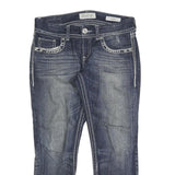 DAYTRIP Womens Jeans Blue Slim Denim Medium W32 L26 Stylish Contrast Stitching