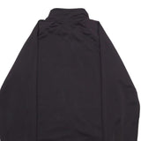 NIKE Mens Black Zip Jacket S Polyester Plain Sports Activewear Casual