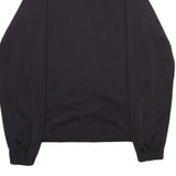 NIKE Mens Black Zip Jacket S Polyester Plain Sports Activewear Casual