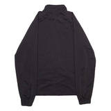NIKE Mens Black Zip Jacket S Polyester Plain Sports Activewear Casual