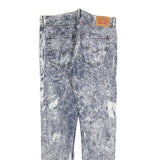 LEVI'S 512 Tapered Mens Jeans Blue Slim Denim Stone Wash W36 L36 Stylish Fit