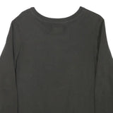 CALVIN KLEIN JEANS Mens Black Cotton Blend Crew Neck XS Logo Print Sweatshirt