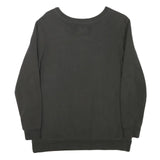 CALVIN KLEIN JEANS Mens Black Cotton Blend Crew Neck XS Logo Print Sweatshirt