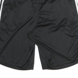 ADIDAS Mens Black Casual Shorts M W27 Sportswear Polyester Strip Design