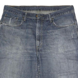 WRANGLER Mens Denim Blue Casual Shorts 2XL W42 Cotton Classic Fit