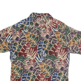 PIERRE CARDIN Mens Multicolour Pattern Shirt M Cotton Casual Short Sleeve