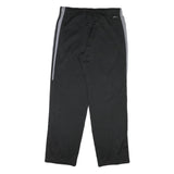 ADIDAS Mens Joggers Black & Grey Polyester Blend Regular Tapered L W36 L32