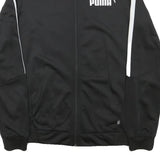 ADIDAS Girls Black Jacket 2XL Polyester Blend Zip Plain Sportswear Track Top