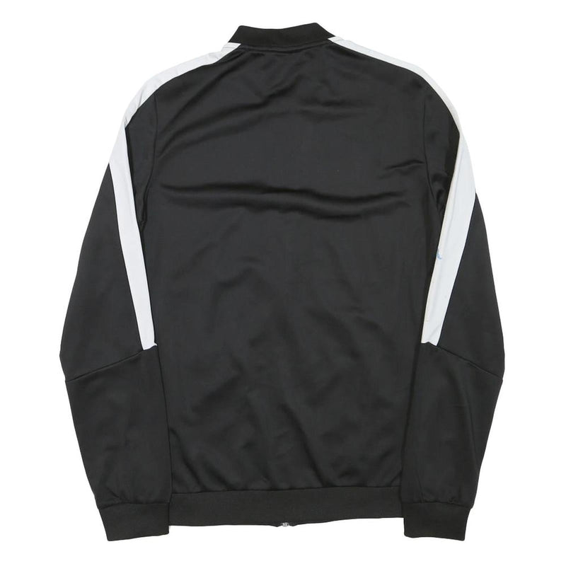 ADIDAS Girls Black Jacket 2XL Polyester Blend Zip Plain Sportswear Track Top