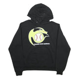 CHAMPION Mens Black Dragons Elite Baseball Hoodie M Cotton Blend Pullover