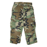LIFE LINE Mens Shorts Green Camouflage Cargo M W30 Utility Pocketed