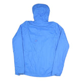 SALOMON Mens Blue Outdoor Jacket L Polyester Blend Plain Zip Hooded