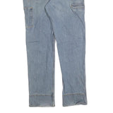 CARHARTT Mens Jeans Blue Cotton Blend Regular Straight Zip W38 L34 Workwear