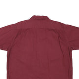 WRANGLER Mens Maroon Shirt Cotton Blend XL Casual Button Pocket