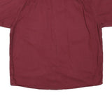 WRANGLER Mens Maroon Shirt Cotton Blend XL Casual Button Pocket