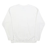 PUMA Womens White Cotton Blend Crew Neck UK 16 Sweatshirt Casual Sport