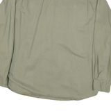 WRANGLER Mens Green Cotton Blend Shirt L Casual Button-Up Long Sleeve Workwear