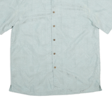 JOS A BANK Mens Light Blue Short Sleeve Button Jacket L Polyester Blend Plain