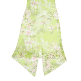 FAIRWEATHER Womens Green Floral Slip Dress Polyester Blend Asymmetric Hem S