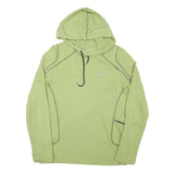 REEBOK Mens Green Hoodie M Polyester Blend Lightweight Sportswear Hoodie