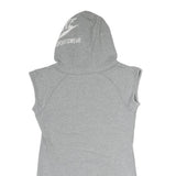 NIKE Womens Grey Hoodie Dress Cotton Sleeveless Mid Length M Sportswear Casual