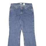 CALVIN KLEIN JEANS Womens Blue Regular Fit Flared Denim Medium Wash W28 L31 Zip