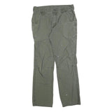 DICKIES Mens Cotton Blend Green Regular Fit Straight Leg Trousers W34 L30