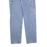 DICKIES Mens Regular Fit Blue Denim Jeans W33 L32 Workwear Utility Pockets Zip