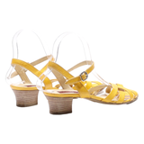 CAREL Strappy Heels Gold Leather Womens UK 5.5