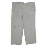 MARSUM Mens Cotton Grey Regular Fit Straight Leg Trousers W40 L30 Comfortable