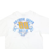 CHASE AUTHENTICS Mens White National Guard Dale Jr Graphic T-Shirt 2XL Short