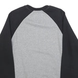 VANS Mens Grey & Black Sweatshirt Crew Neck M Cotton Blend Casual Pullover