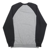 VANS Mens Grey & Black Sweatshirt Crew Neck M Cotton Blend Casual Pullover