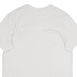 NIKE Mens White L Cotton Blend T-Shirt Short Sleeve Crew Neck Pocket Sports