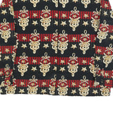 BORA BORA Womens Black & Red Printed Top Long Sleeve Round Neck L