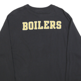 CHAMPION Mens Black Purdue University Long Sleeve Crew Neck T-Shirt L