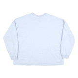 NIKE Womens Light Blue Sweatshirt Crew Neck M Cotton Blend Casual Pullover