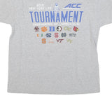 CHAMPION Mens Grey ACC Tournament Graphic T-Shirt L Short Sleeve Crew Neck