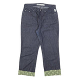 VERSACE JEANS COUTURE Womens Jeans Blue Regular Straight Denim Raw W31 L23