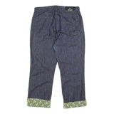 VERSACE JEANS COUTURE Womens Jeans Blue Regular Straight Denim Raw W31 L23