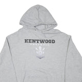 CHAMPION Mens Grey Kentwood Football Pullover Hoodie XL Cotton Blend