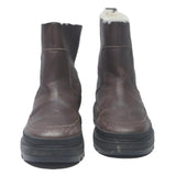 TIMBERLAND Womens Ankle Boots Brown Leather UK 4 Comfortable Warm Casual